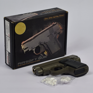 تفنگ اسباب بازی کلت فلزی ساچمه ای ایرسافت گان مدل AIRSOFT GUN V6_اسباب بازی